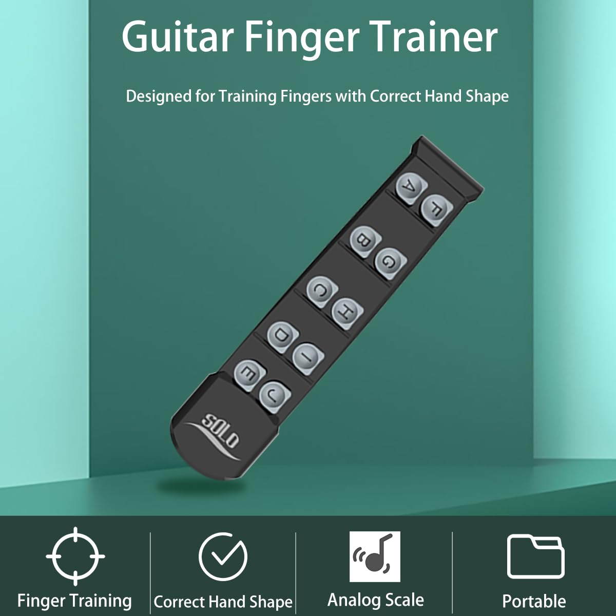 Guitar Finger Trainer Hand Shape Exerciser Teaching Aid Practice Tool Guitar Scale Assistant Improve Dexterity Develop Calluses