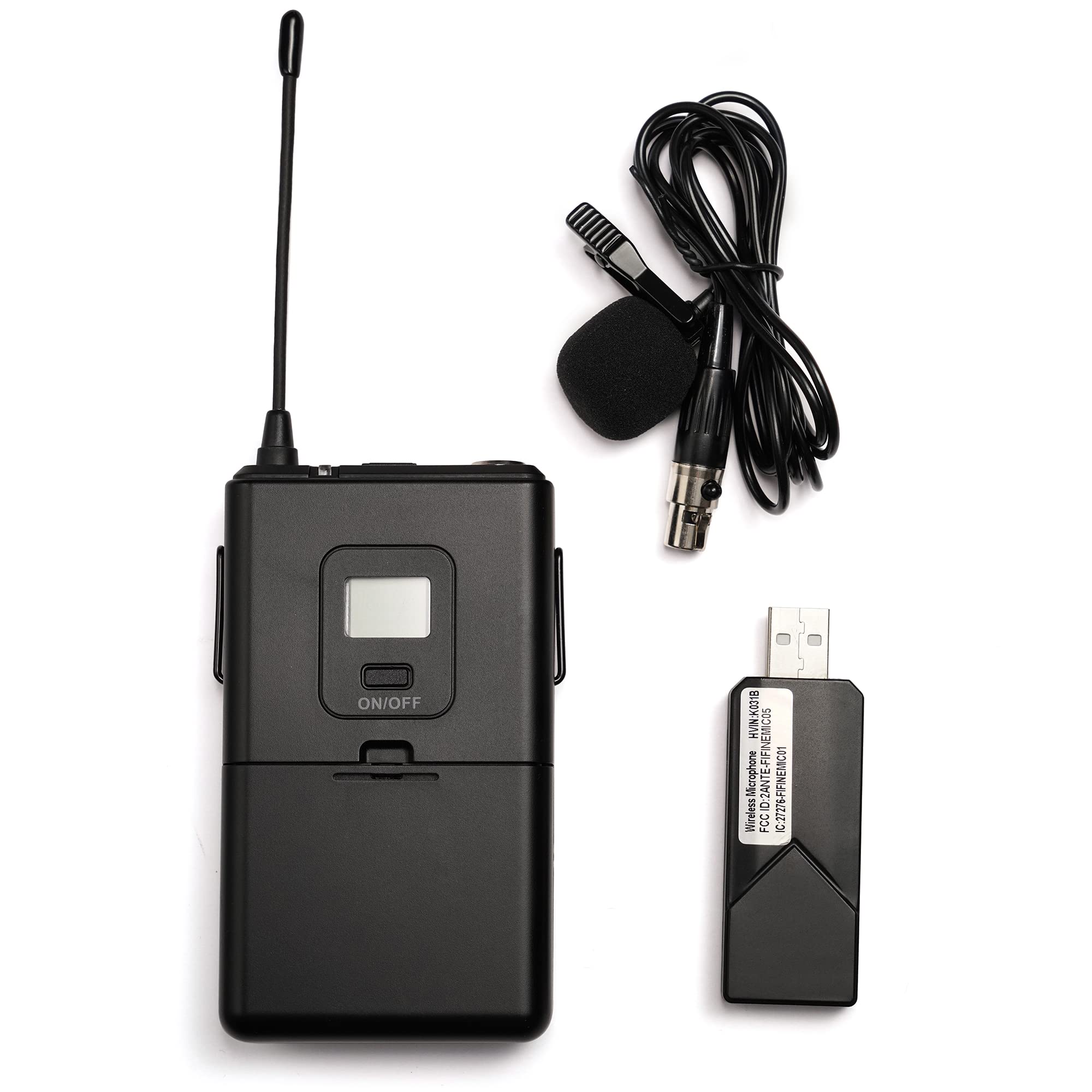 FIFINE K031B USB Wireless Microphone System with Headset Lavalier Lapel Mic