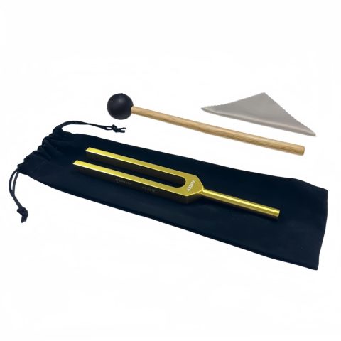 Miwayer Professional Verdi’s A 432Hz Tuning Forks Golden for Healing, Medical, and Music – Multi-Frequency Tuning Fork Kit for Sound Therapy, Meditation, Chakra Balancing