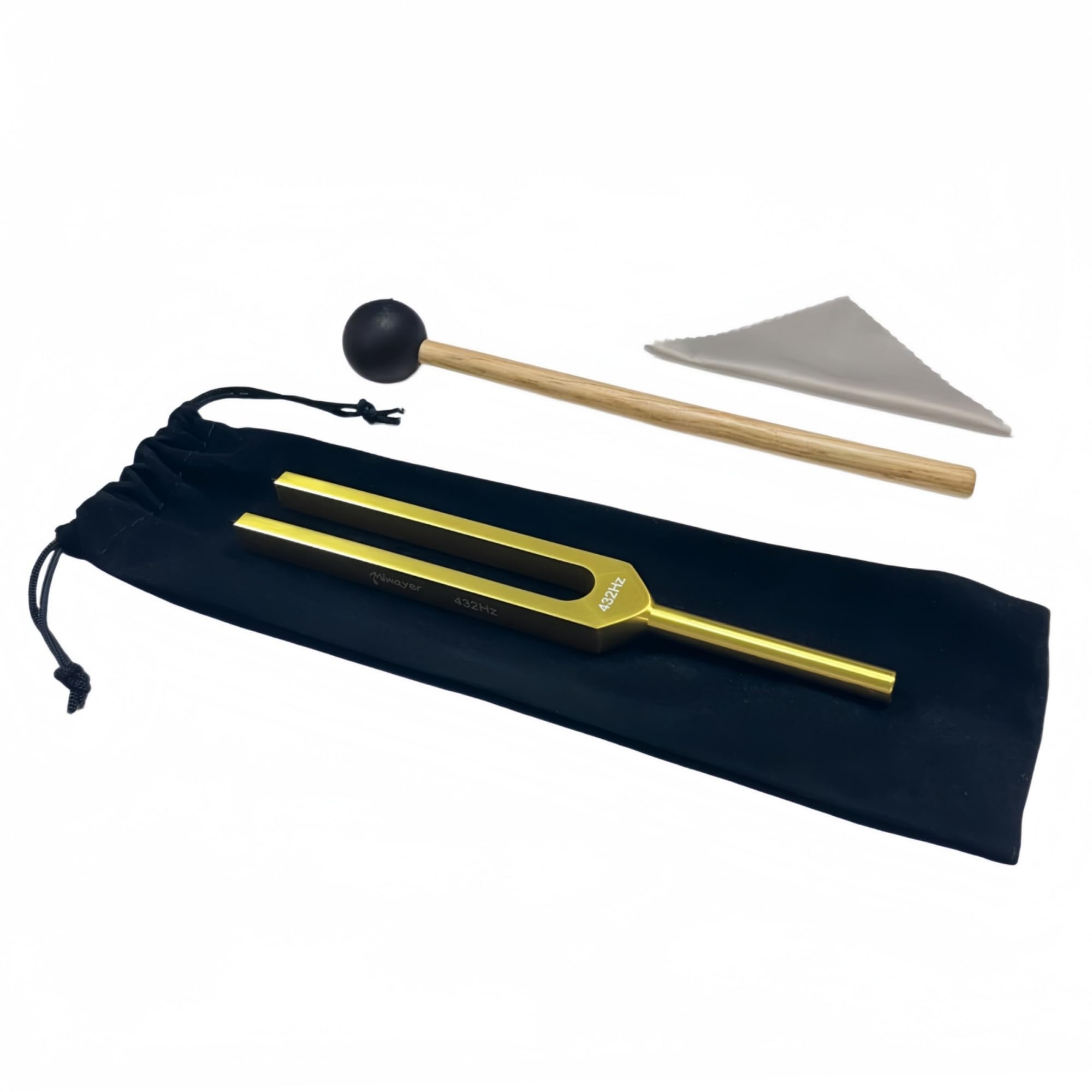 Miwayer Professional Verdi’s A 432Hz Tuning Forks Golden for Healing, Medical, and Music – Multi-Frequency Tuning Fork Kit for Sound Therapy, Meditation, Chakra Balancing