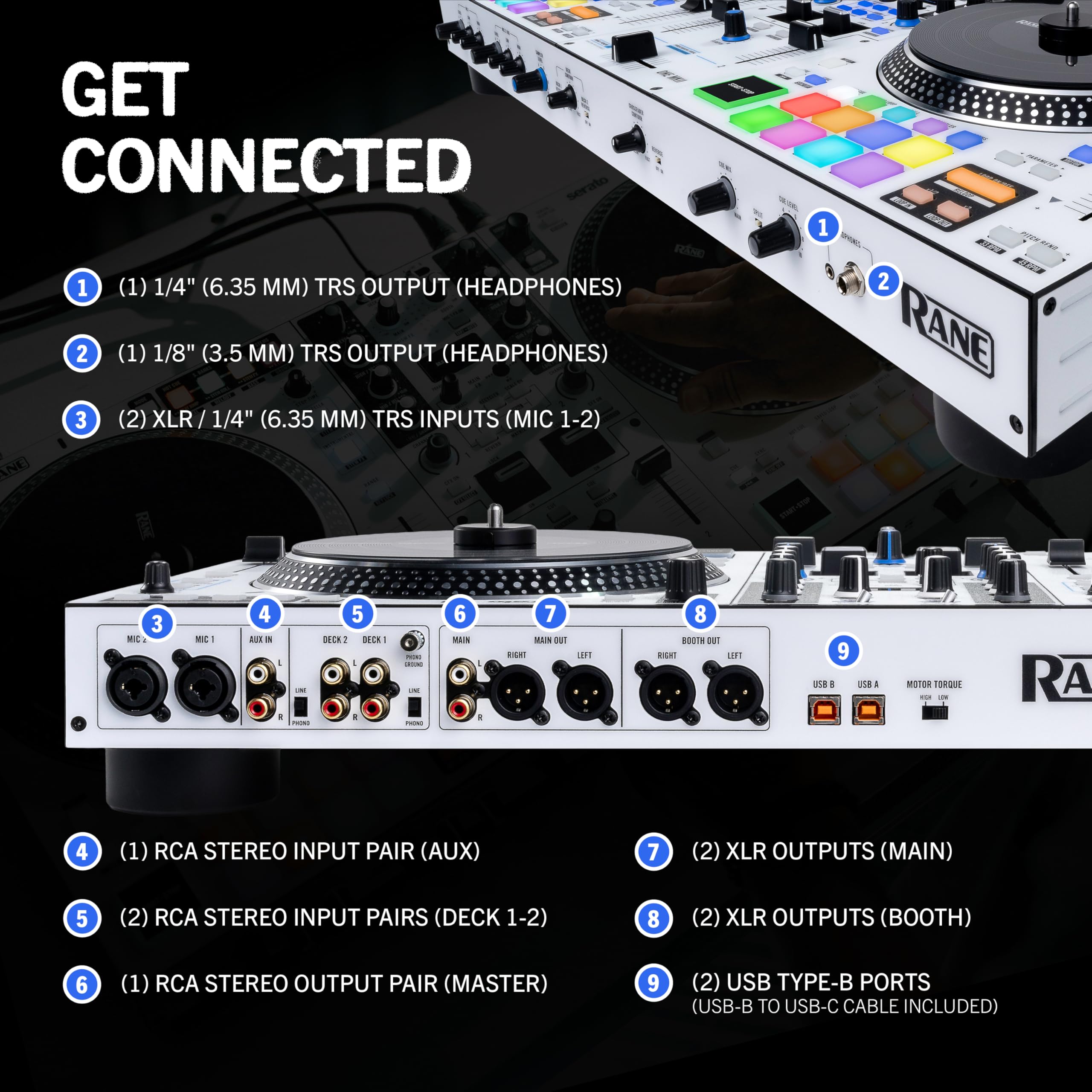 RANE ONE MKII Motorized Serato DJ Controller