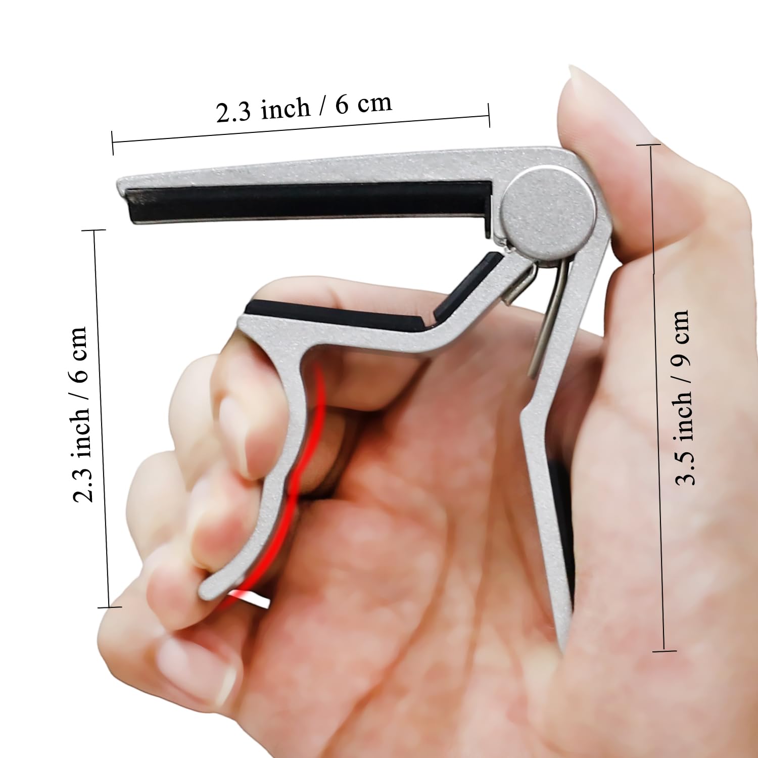Guitar Capo for Acoustic Electric Guitars, 2PC Capo Guitar Clamp Kapo with 5 Picks, Unique Design for Bass Guitar Ukulele, Wood