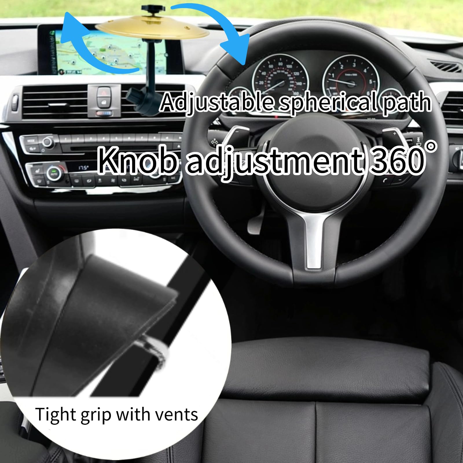 YOYODOGS Car Crash Cymbal Air Vent,Car Symbol Mini Drum for Music Lovers,Fun Music Gadget for Drivers,Compact Durable Accessory Drummers Gifts for All Types of Vehicles
