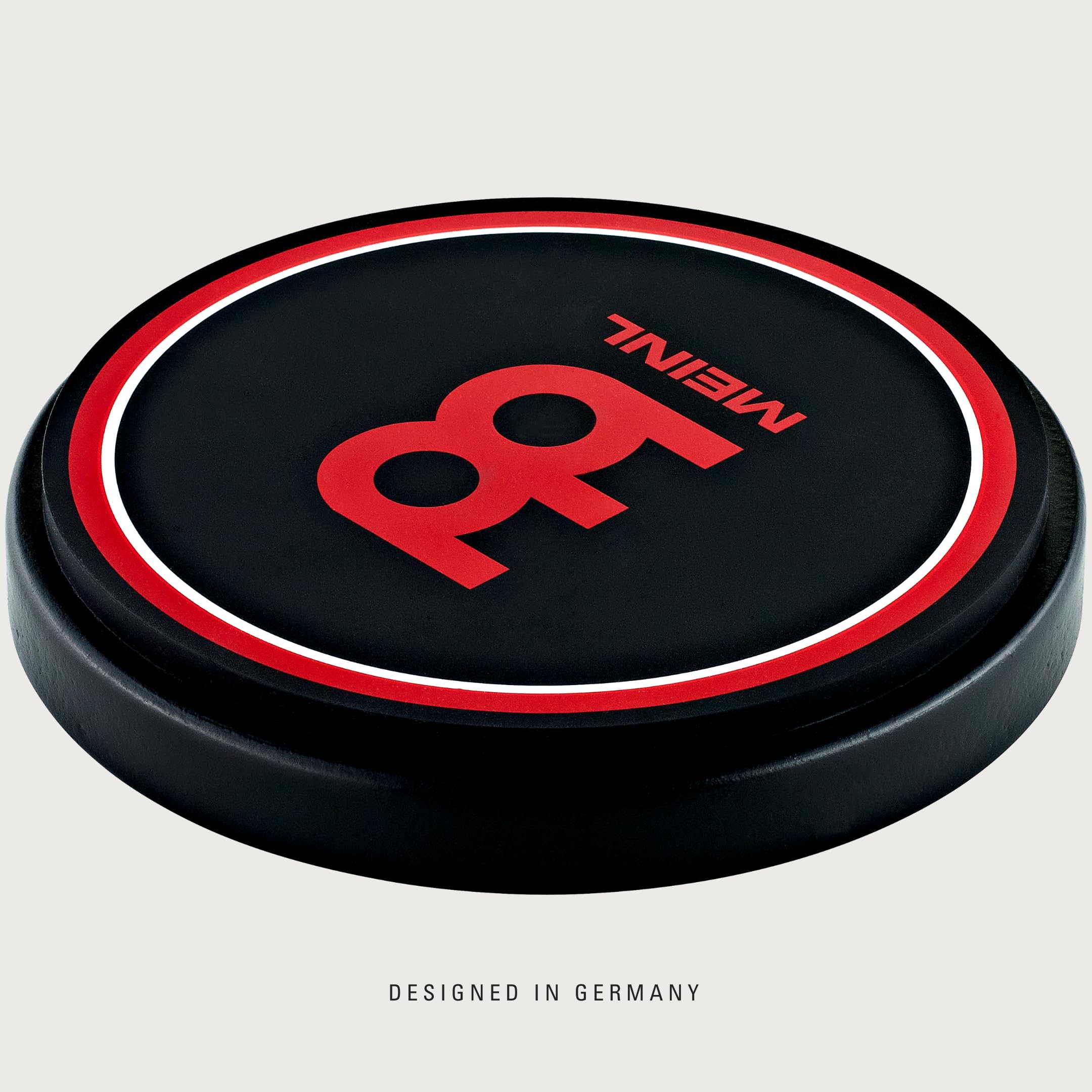 6″ Drum Practice Pad, Silicone — Medium Rebound and Controlled Volume for Speed, Power and Precision, Classic Logo, 2-YEAR WARRANTY
