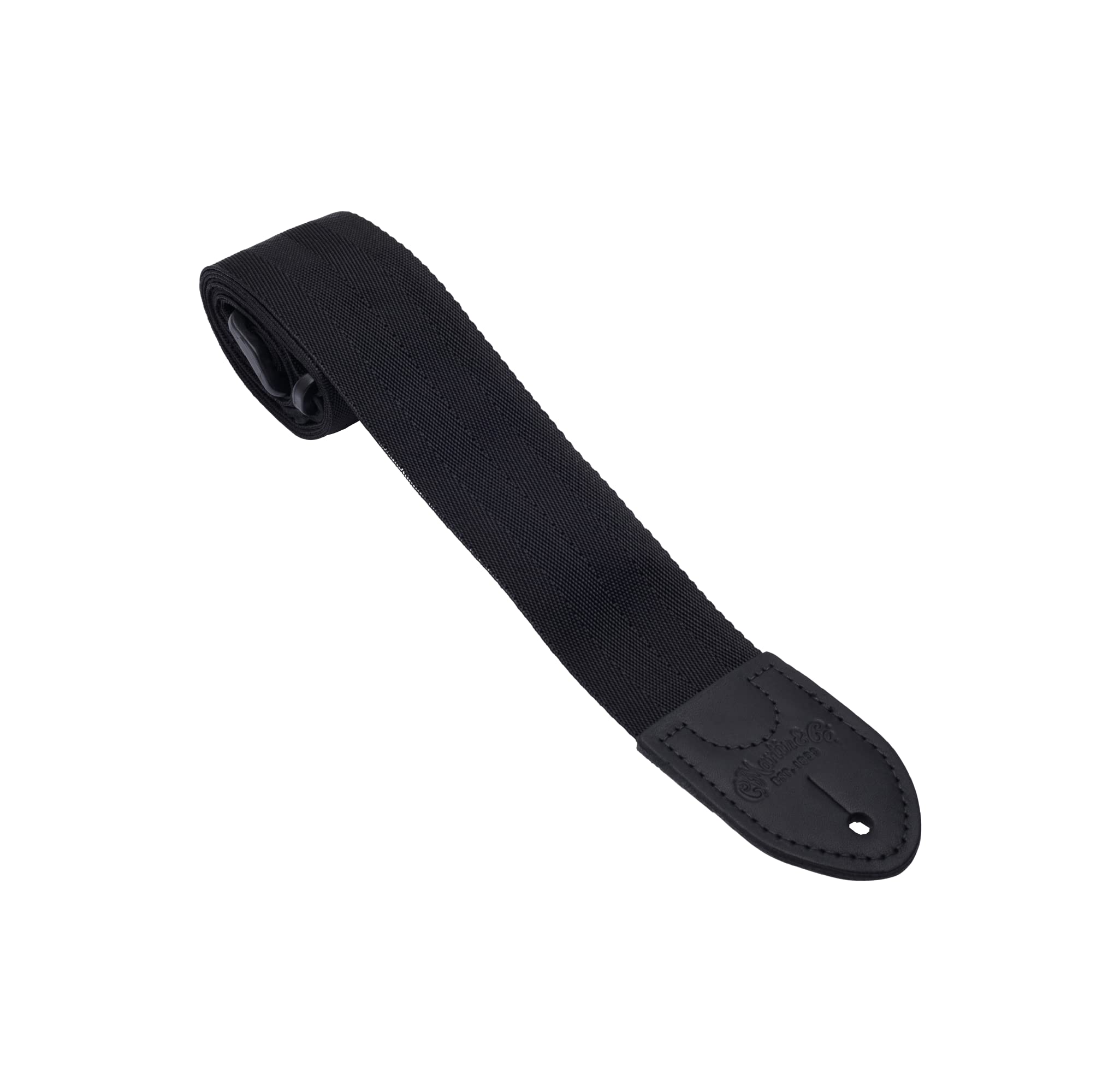 MARTIN Nylon Pickholder Guitar Strap – Black | Comfortable, Durable, and Built for Everyday Use