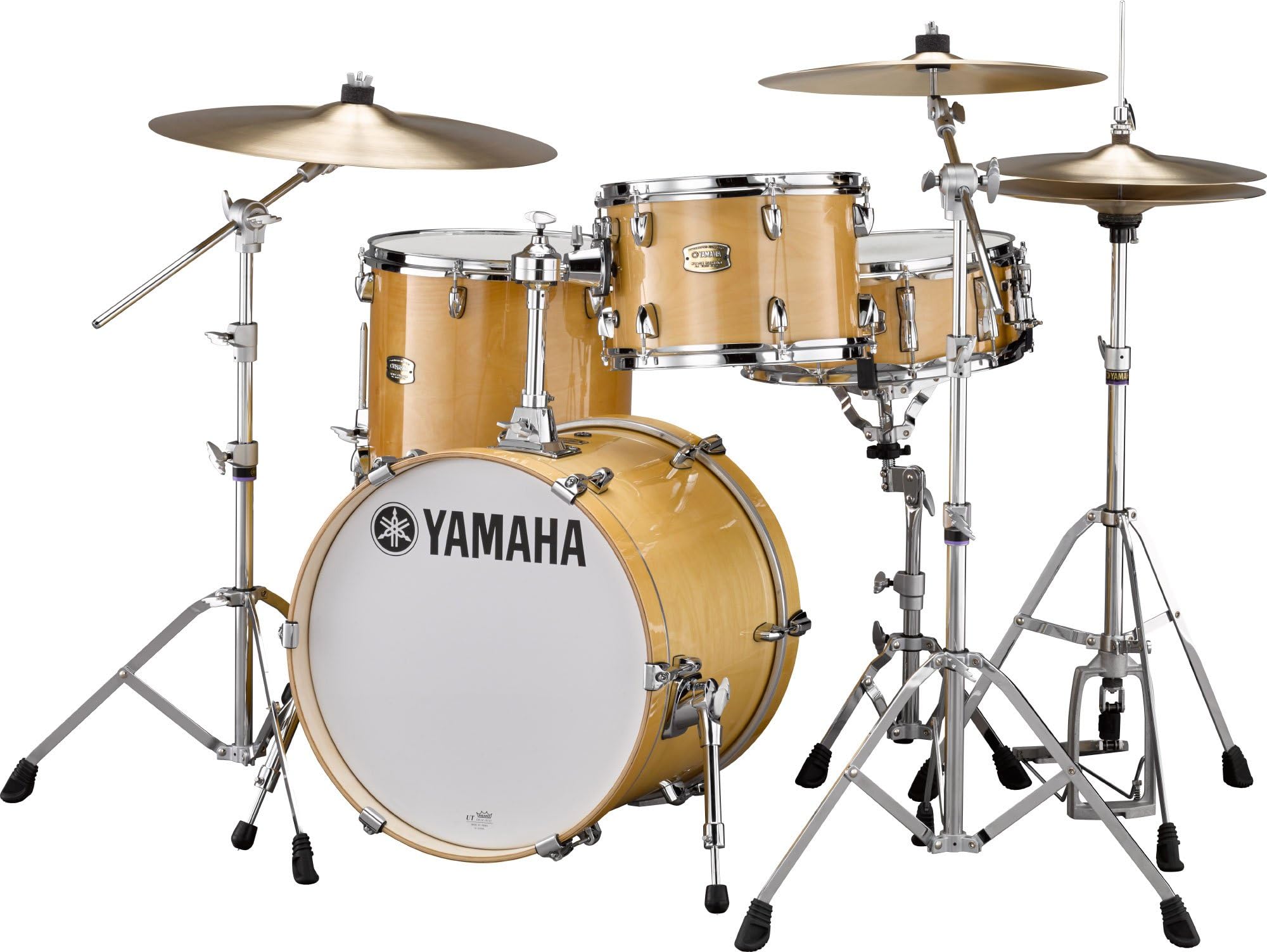 Yamaha Stage Custom Birch 3pc Bop Drum Shell Pack – 18″ Kick, Natural Wood