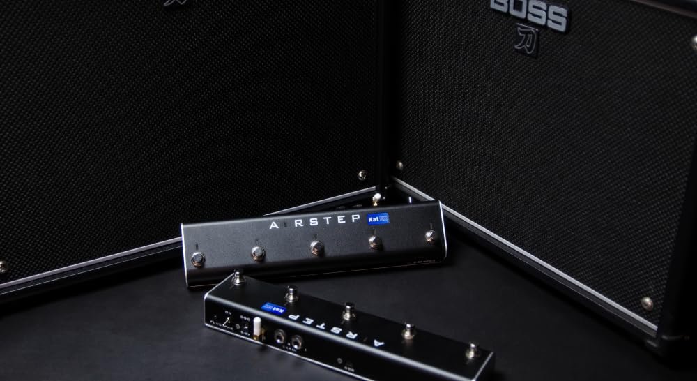 XSONIC Airstep Kat EX, KATANA Gen3, MkII & MkI Footswitch, 3 Control Modes, Change Effect Type, 2 expression pedal inputs, Modify Amp sound with BTS App for iOS and Android