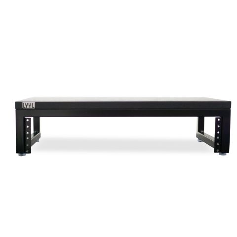 LYYL Desktop Rack Stand 2U, Rack for Audio Equipment and Stand for Speaker or Display