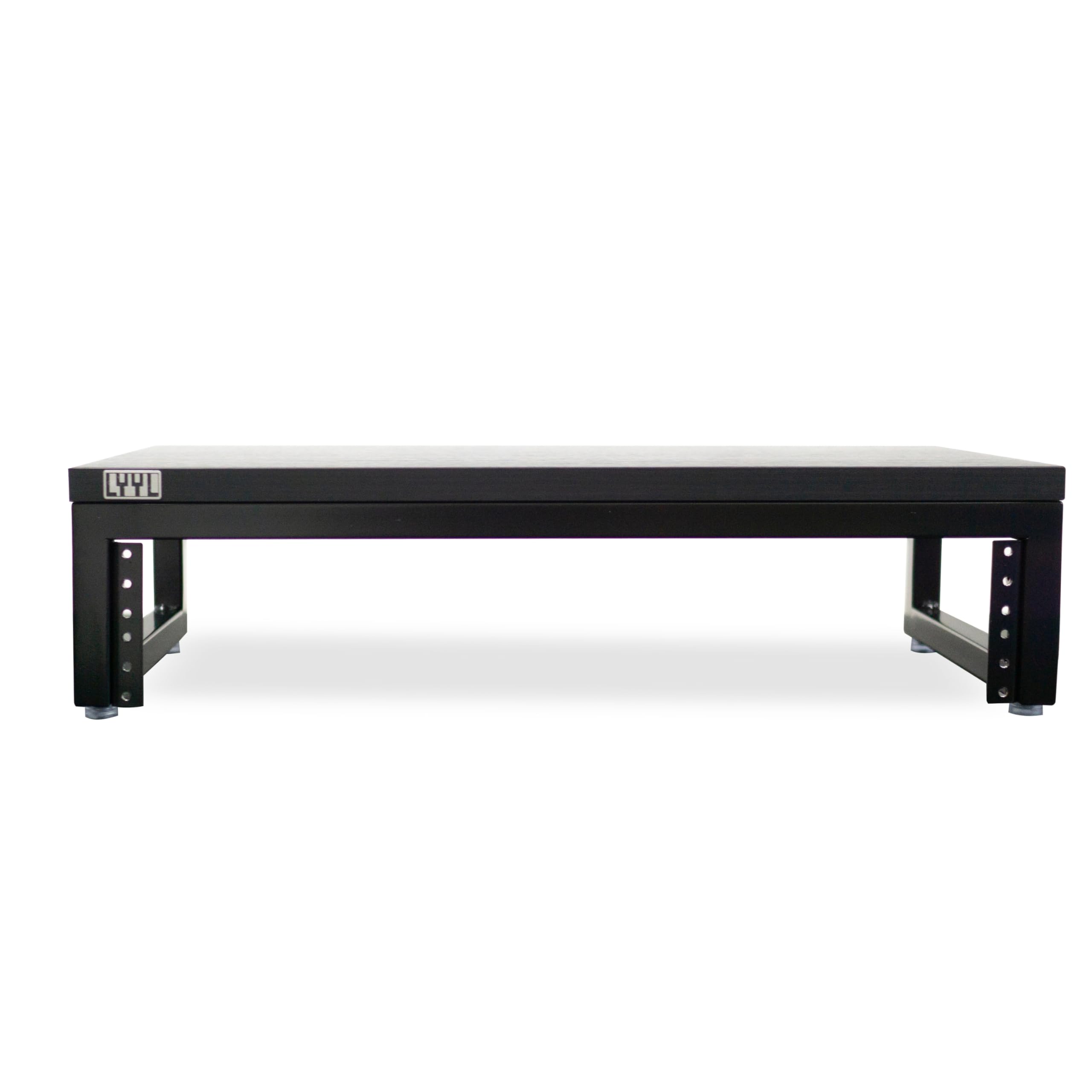LYYL Desktop Rack Stand 2U, Rack for Audio Equipment and Stand for Speaker or Display