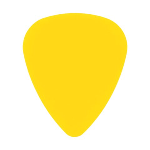 Exotic Plectrums ABS Plastic Yellow Guitar Or Bass Pick – 351 Shape 3 Pack