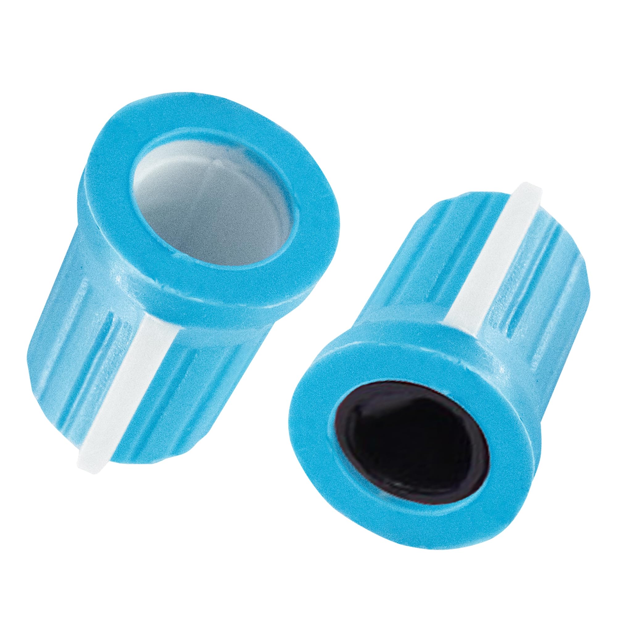 AUXBC 6mm D Shaft Rubber Potentiometer Control Knobs, Pioneer knob DJM Mixer Volume EQ Knob for Electric Guitar DJ Controller Mixer Console Volume Tone Knob, 5pcs, Blue