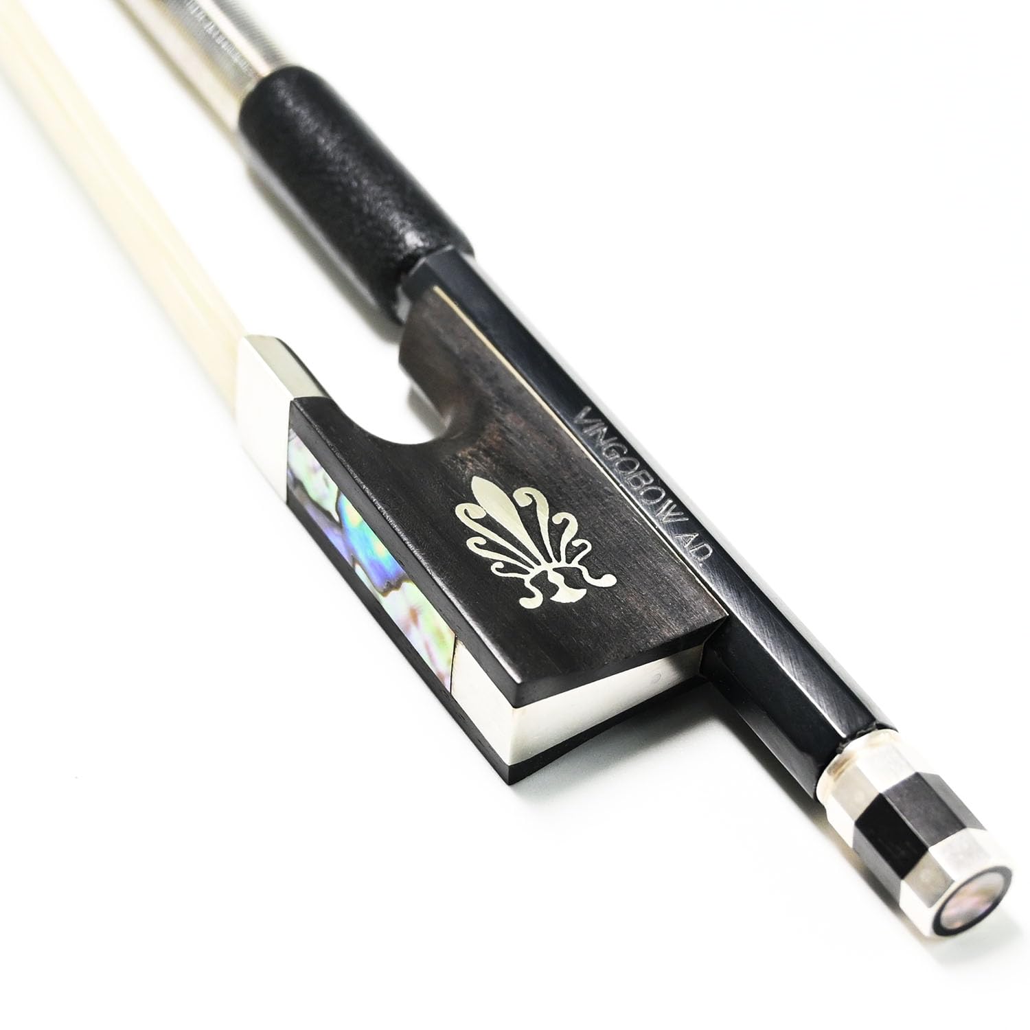 Vingobow Carbon Fiber Violin Bow, Fleur de lis