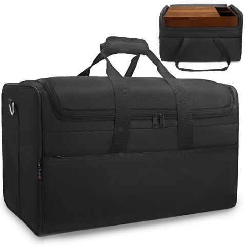 Amazing Fair Large Cajon Box Drum Carry Bag with Carry Handle and Shoulder Straps (Bag Only) (Black, 12.5″×20.5″×12.5″)
