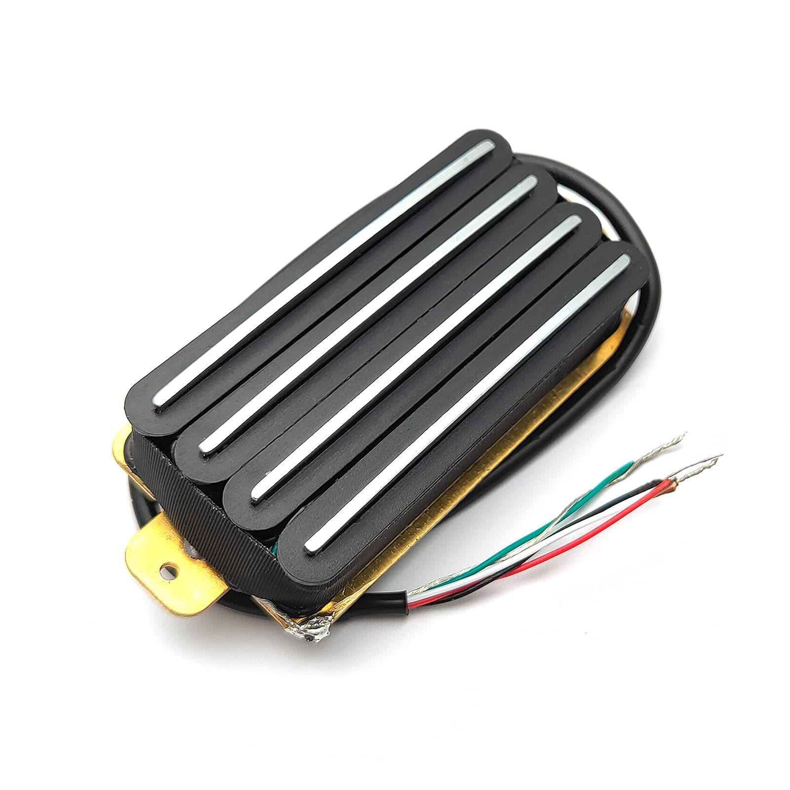 SAPHUE 2-Dual Blade Electric Guitar High Output Track Type Four Coil Humbucker Pickup Black