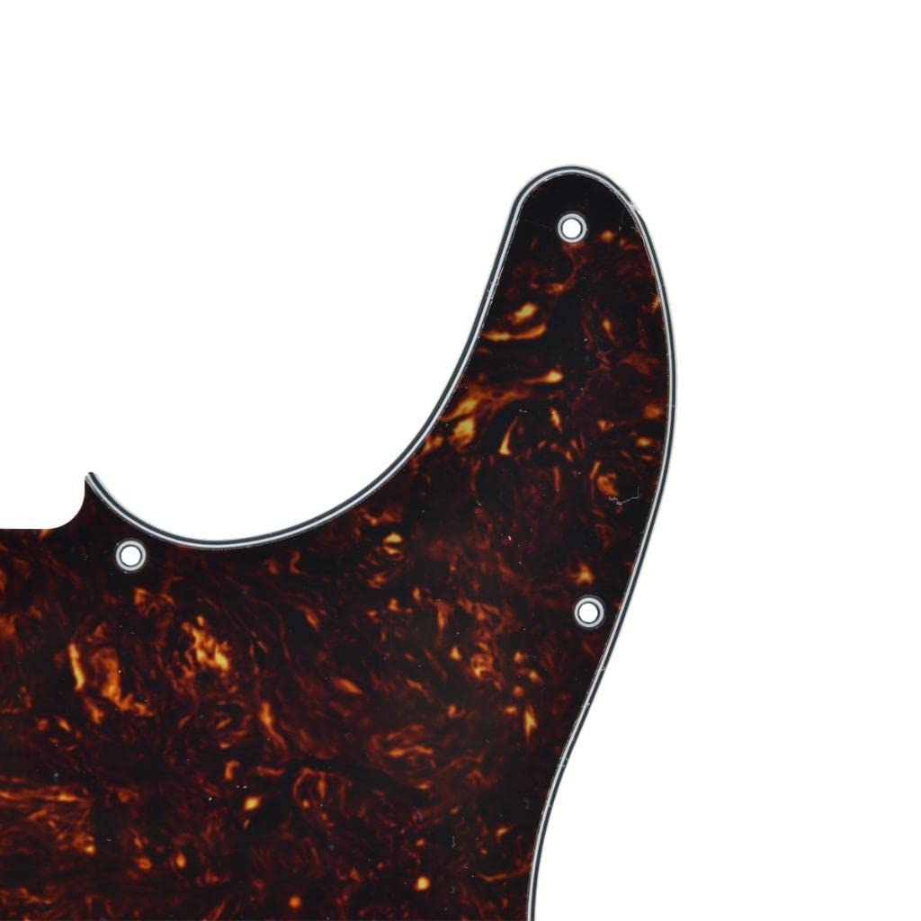 KAISH 8 Hole Tele Blank Guitar Pickguard Tele Pick Guard Scratch Plate for Telecaster Esquire Dark Tortoise