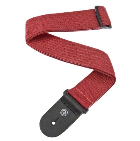D’Addario 50mm Polypropylene Guitar Strap, Red