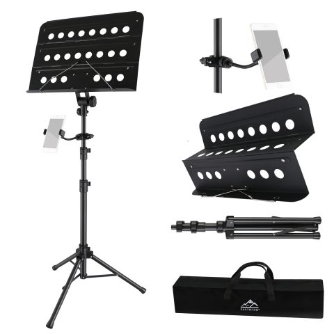 EASTROCK Sheet Music Stand Professional with Portable Bag Widened Panel