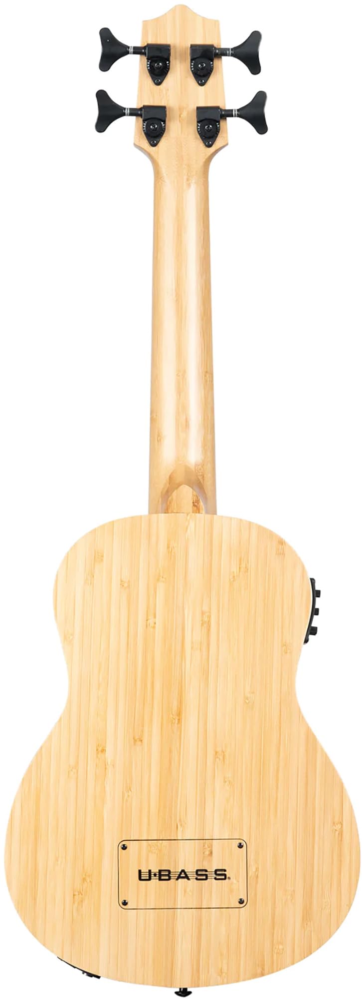 Kala UBASS-EM-FL Exotic Mahogany Fretless Acoustic-Electric U-Bass Ukulele Bundle with Hard Case, Tuner, Austin Bazaar Instructional DVD, and Polishing Cloth