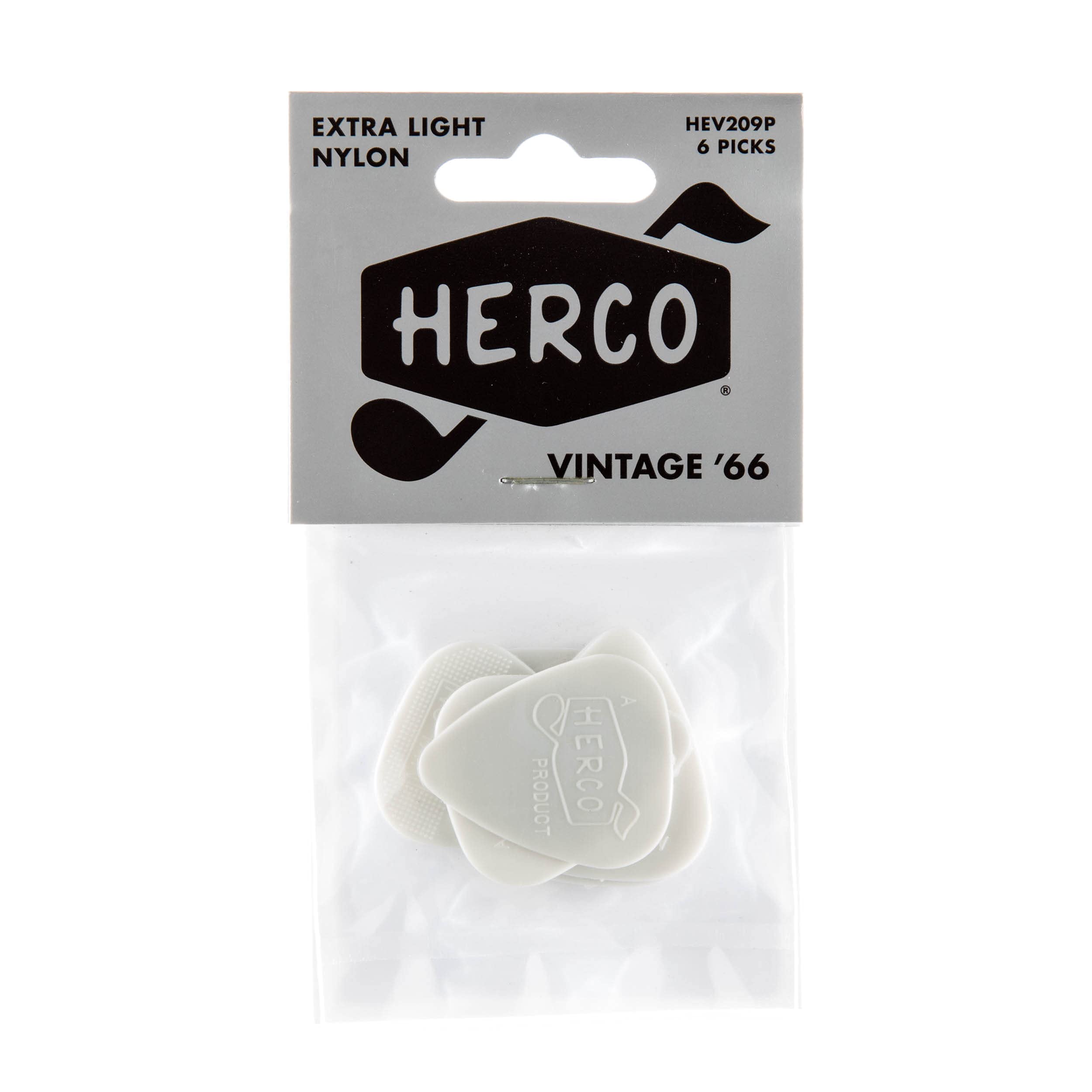 Herco® Vintage ’66 Pick Extra Light – 6 Pack
