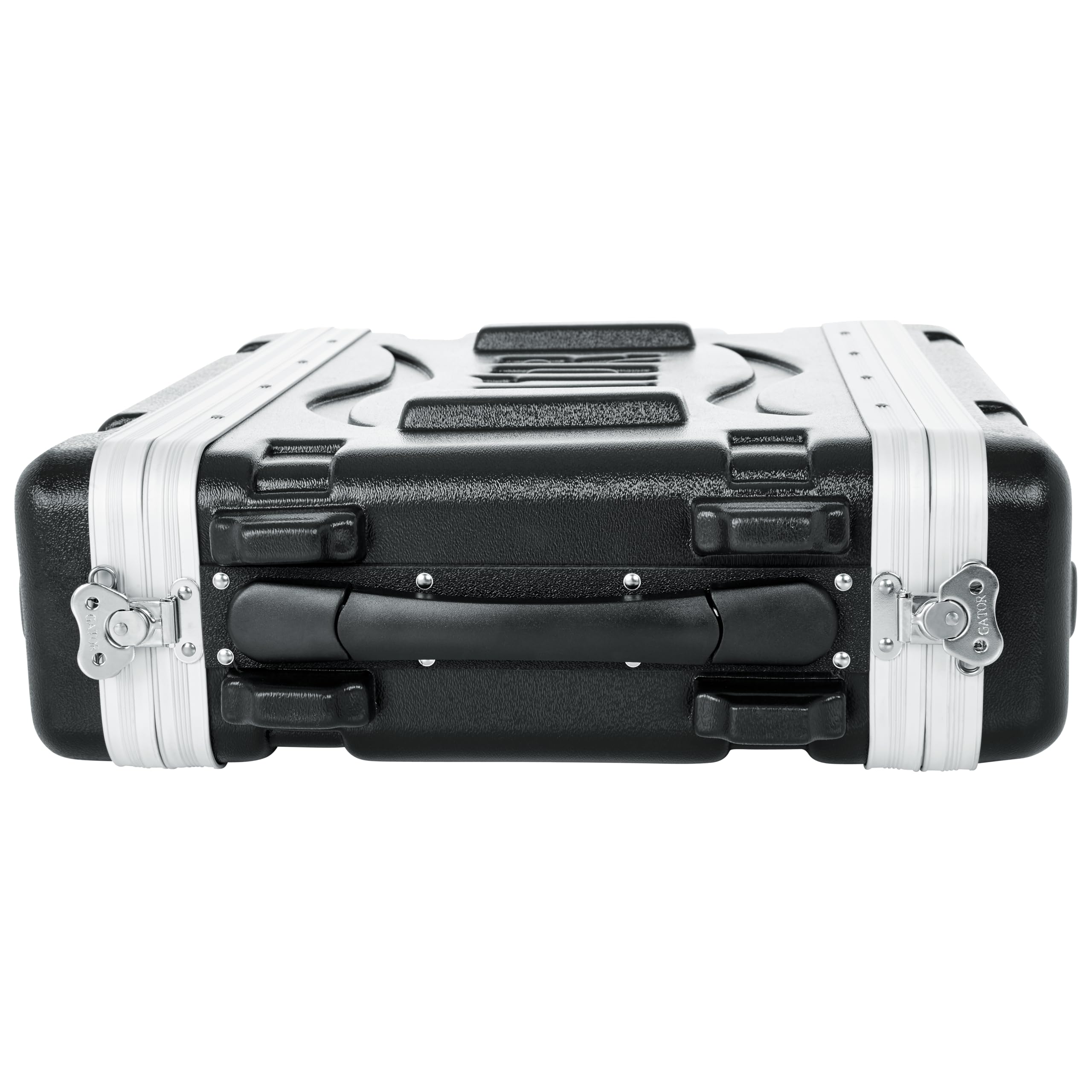 Gator Cases Lightweight Molded 2U Rack Case with Heavy Duty Latches; Shallow 14.25′ depth (GR-2S)
