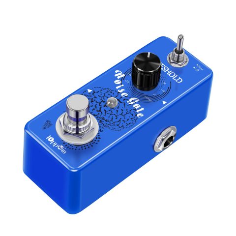 IOppWin Guitar Noise Gate Pedals, Dual Mode Noise Reduction Guitar Effects Pedal – Hard/Soft Settings, Metal Shell, True Bypass, Ultra-Compact