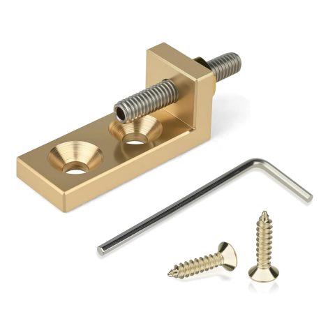 Brass Tremolo Stopper Stabilizer Set Suitable for Floyd Rose and Other Floating Bridges Guitar Parts (FMTS) with Screw Wrench