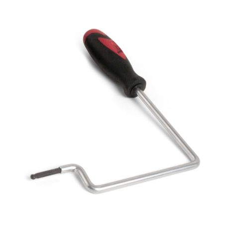 StewMac Soundhole Truss Rod Wrench, 4mm nut, triple-bend 5-3/4″ reach
