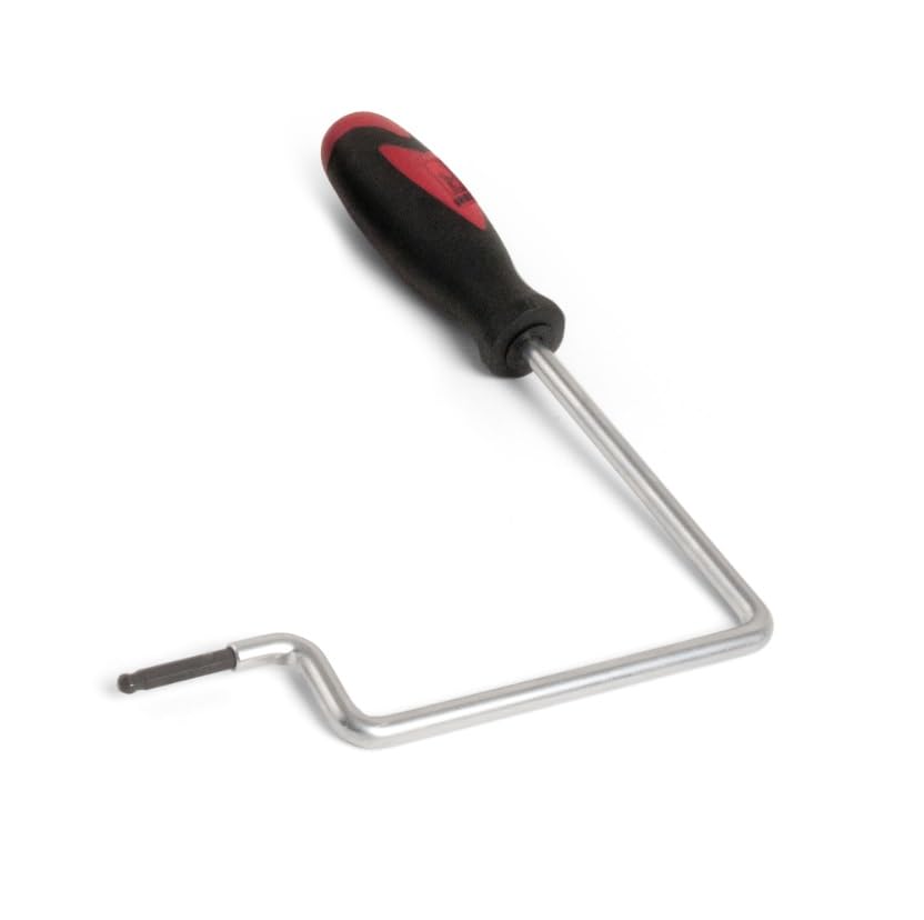 StewMac Soundhole Truss Rod Wrench, 4mm nut, triple-bend 5-3/4″ reach