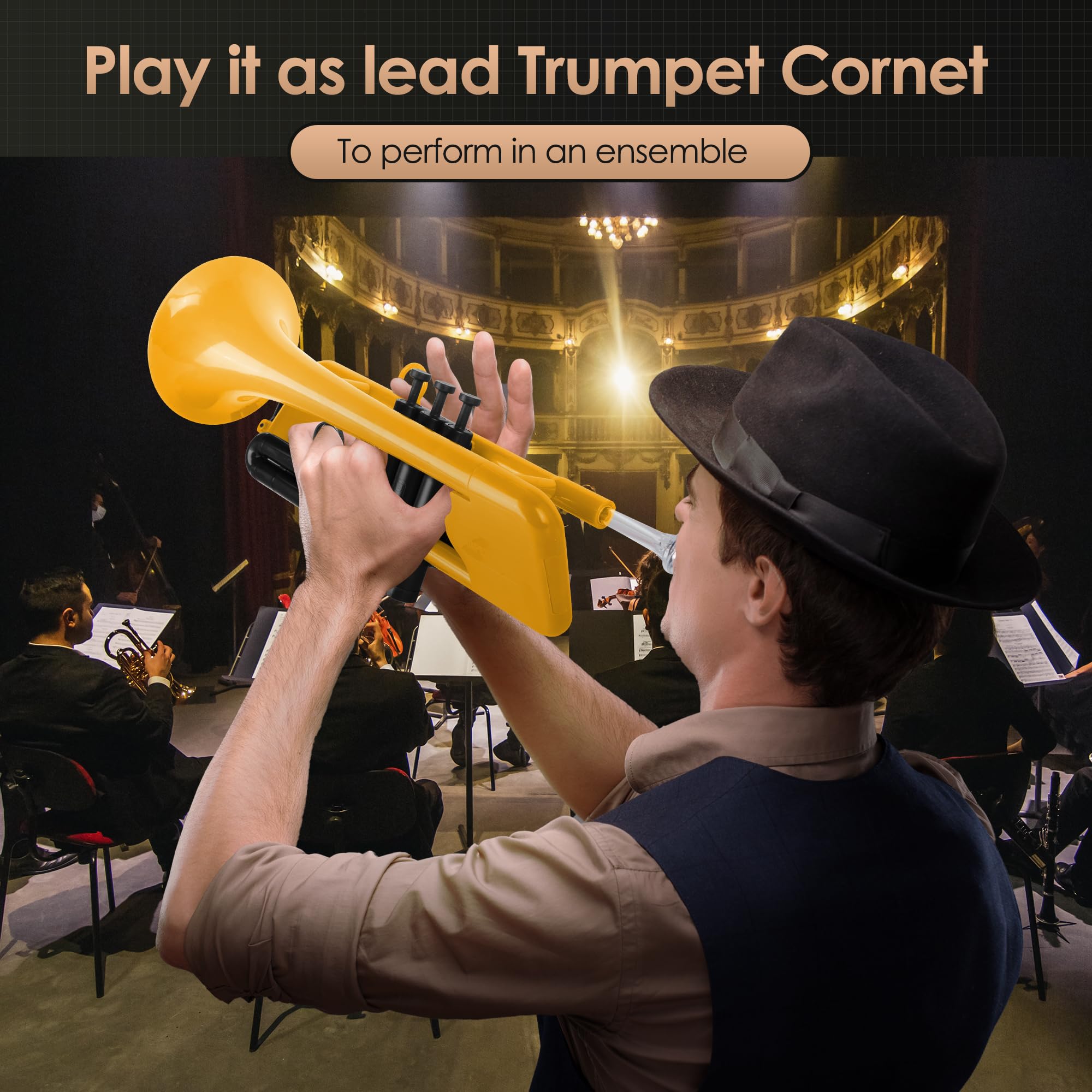 PAMPET SEA LION Plastic Bb Trumpet for Advanced Student Beginner