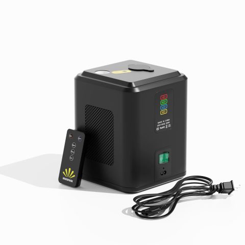 Mini Stage Light Machine,Electronic Stage Effect Light Device, Vertical Visual Lighting Machine with Remote Control, 6-10 ft Output, for Wedding Party Event Church DJ Show (Not Include Material)