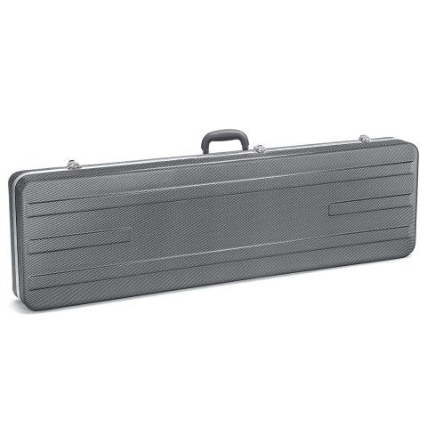 Ktaxon Bass Guitar Hard Case with Lock Latch and Soft Padding, Grey