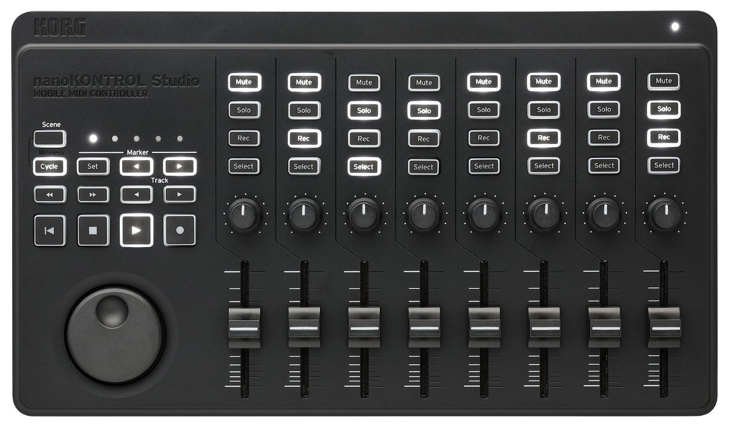 Korg Nanokontrol Studio Bluetooth/USB MIDI Control Surface w/ 8 Faders