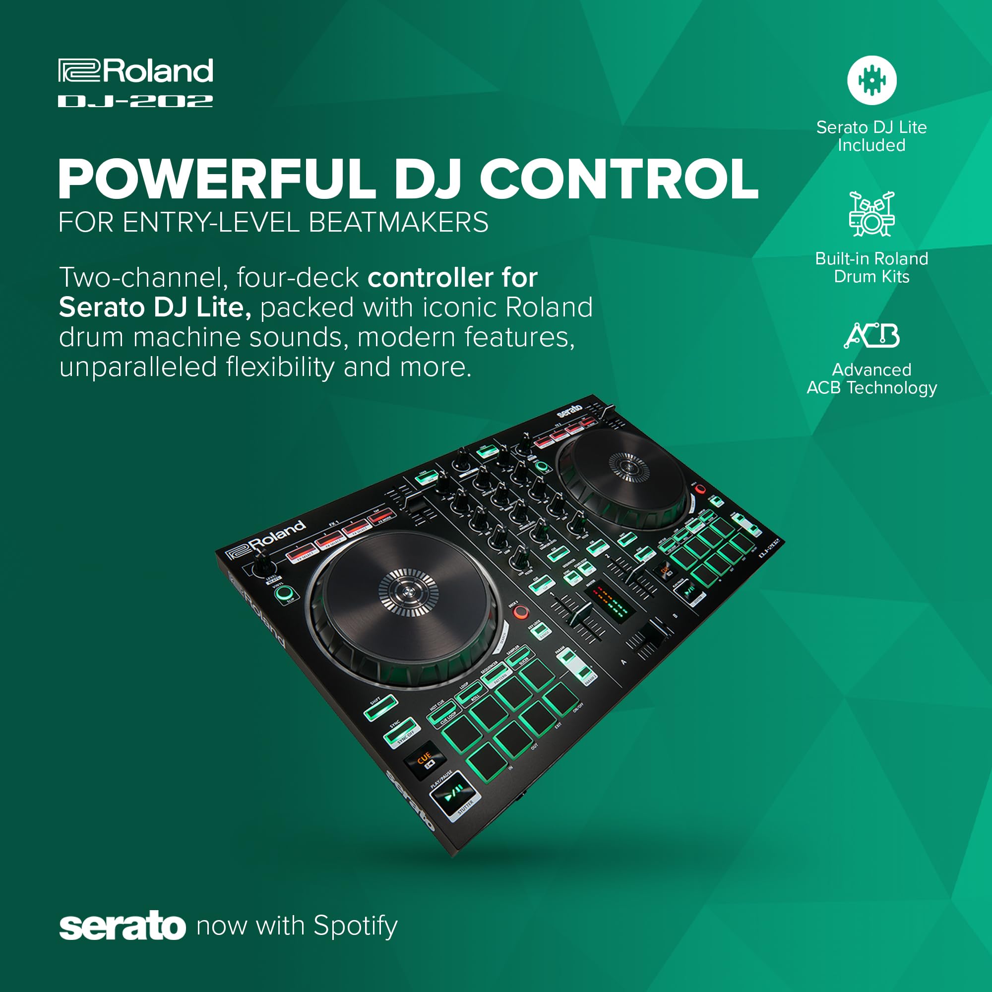 Roland DJ-202 Compact DJ Controller