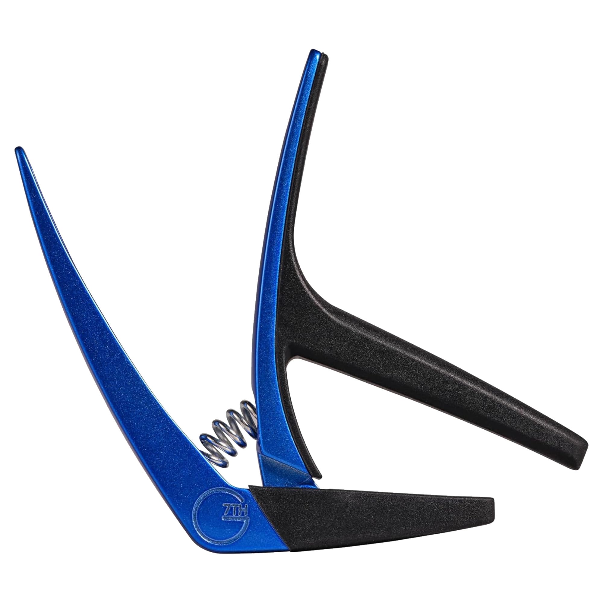 G7th Nashville 6 String Blue Guitar Capo – Lightweight and Low Profile with Protective Silicone Pads – The Perfect Capo for Acoustic and Electric Guitar – UK Designed