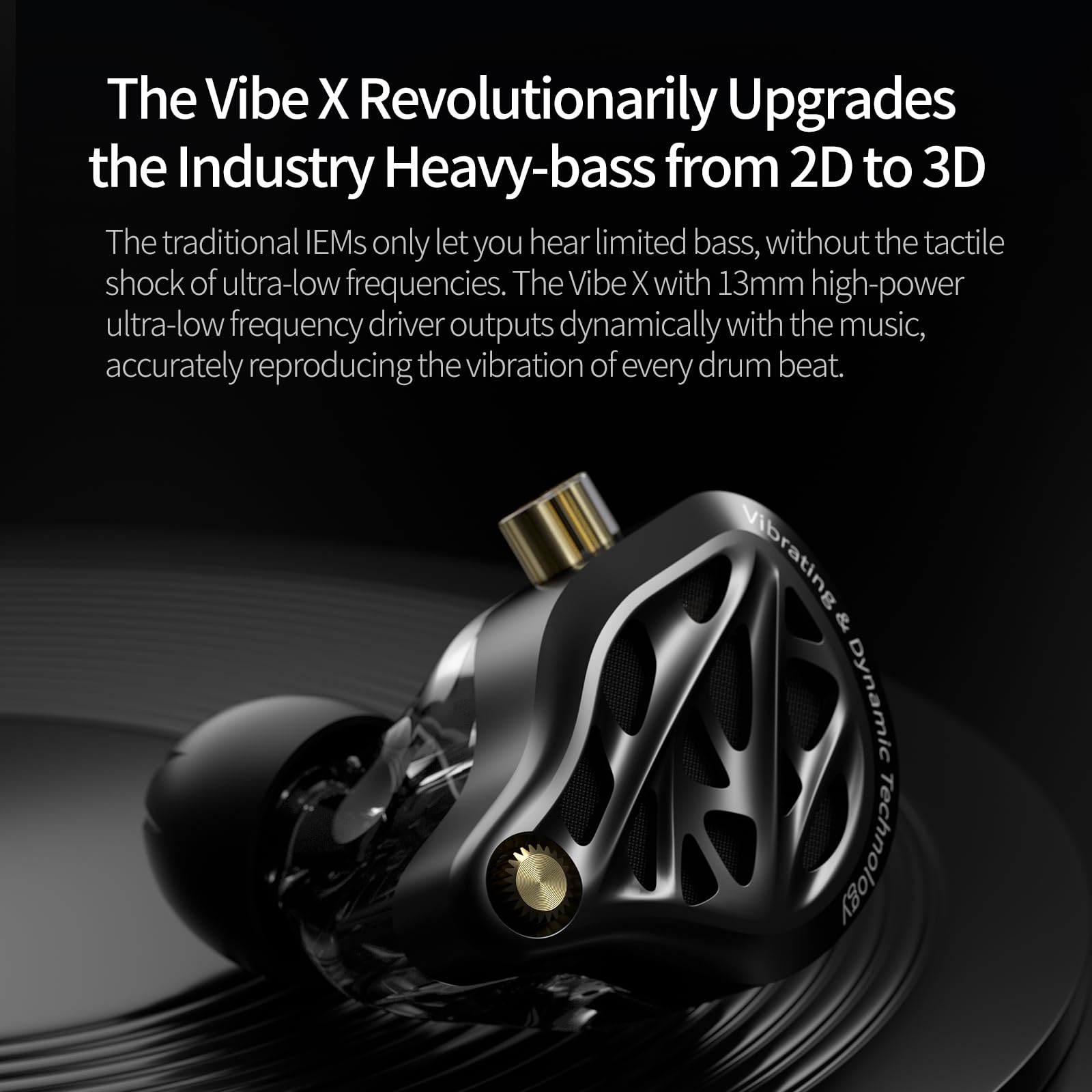 KZ Vibe X in Ear Monitor, HiFi IEM Earbuds