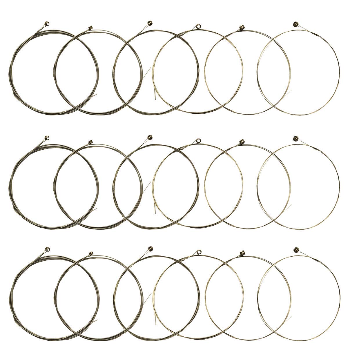 JYsun Electric Guitar Strings 3 Full Sets with Stainless Steel Core Nickel Alloy Wound Nickel-plated Bead Head Including E-1st B-2nd G-3rd D-4th A-5th E-6th
