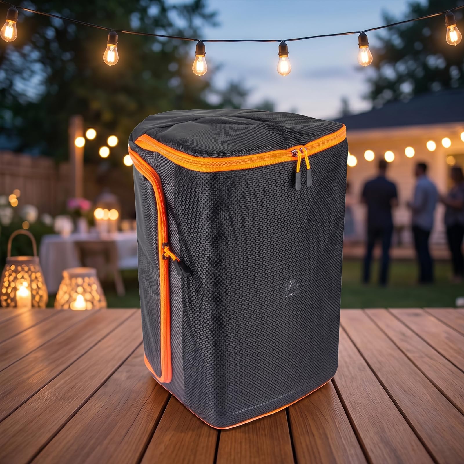 BXAXGX Protective Cover for EON ONE Compact Speaker Double-Layer Shield, Scratch-Resistant, Dust proof Shell, Breathable Mesh Sleeve, Custom Fit Speaker Jacket w/Storage Pocket (Nylon Cover)