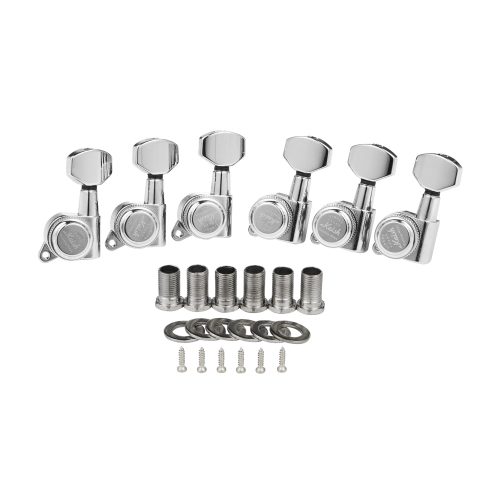 Guitar Locking Tuners 18:1 Guitar Tuning Keys Pegs Locking Tuning Machines Heads for Strat/Tele/Les Paul Electric/Acoustic Guitars Chrome Left