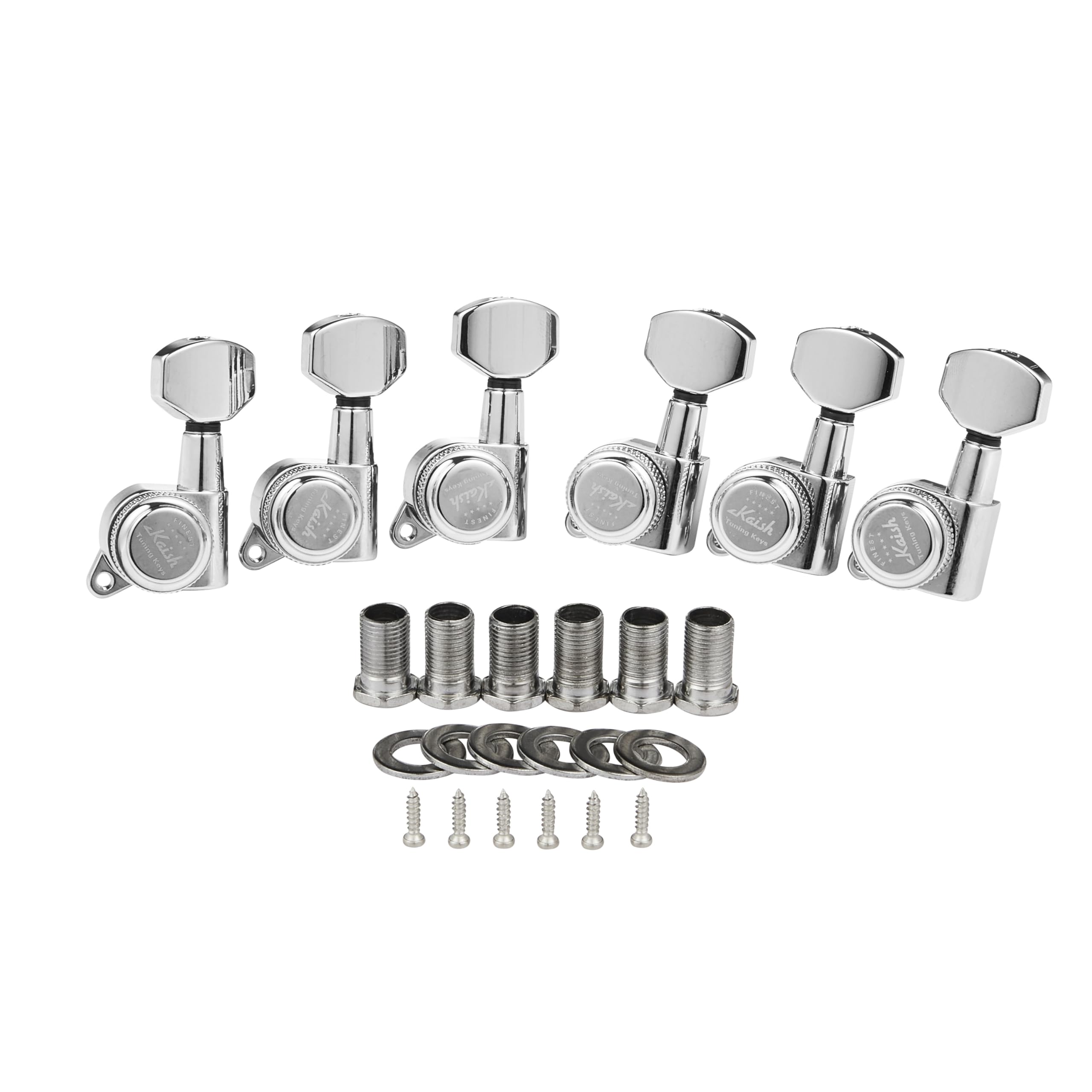 Guitar Locking Tuners 18:1 Guitar Tuning Keys Pegs Locking Tuning Machines Heads for Strat/Tele/Les Paul Electric/Acoustic Guitars Chrome Left