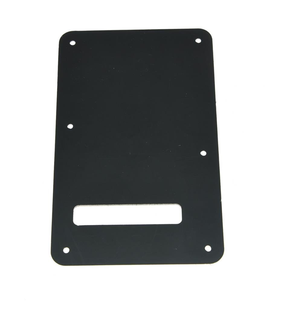 KAISH ST/Strat Style Standard Guitar Back Plate ST Tremolo Trem Cover for USA Strat/Stratocaster Black Pearl