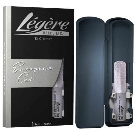 Légère Reeds – Eb Clarinet Reed, European Cut, Strength 3.50 (EBES3.50) – Premium Synthetic Woodwind Reed