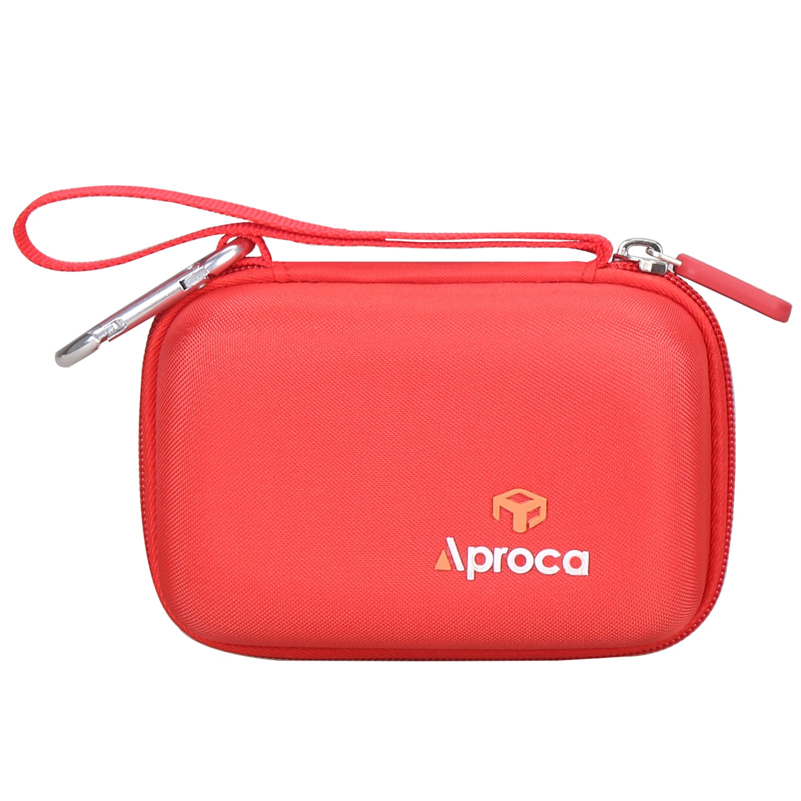 Aproca Case Compatible with JBL Go 4 / Go 3 Ultra-Portable Waterproof Dustproof Bluetooth Speaker, Portable Storage Bag for Accessories -Red (Case Only)