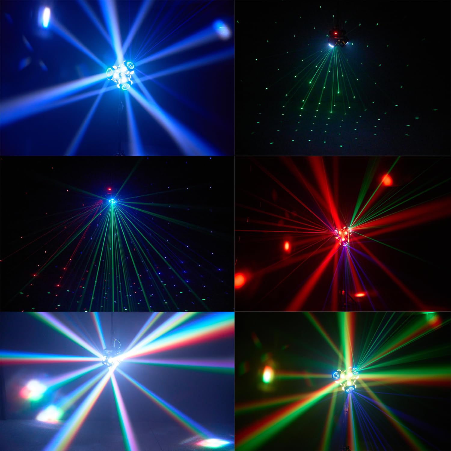 Moving Head Dj Lights 4 Packs, 180W LED RGBW 6 Arms with Mixed Lighting Effects,DJ Stage Lighting for Party Disco Club Wedding Bar