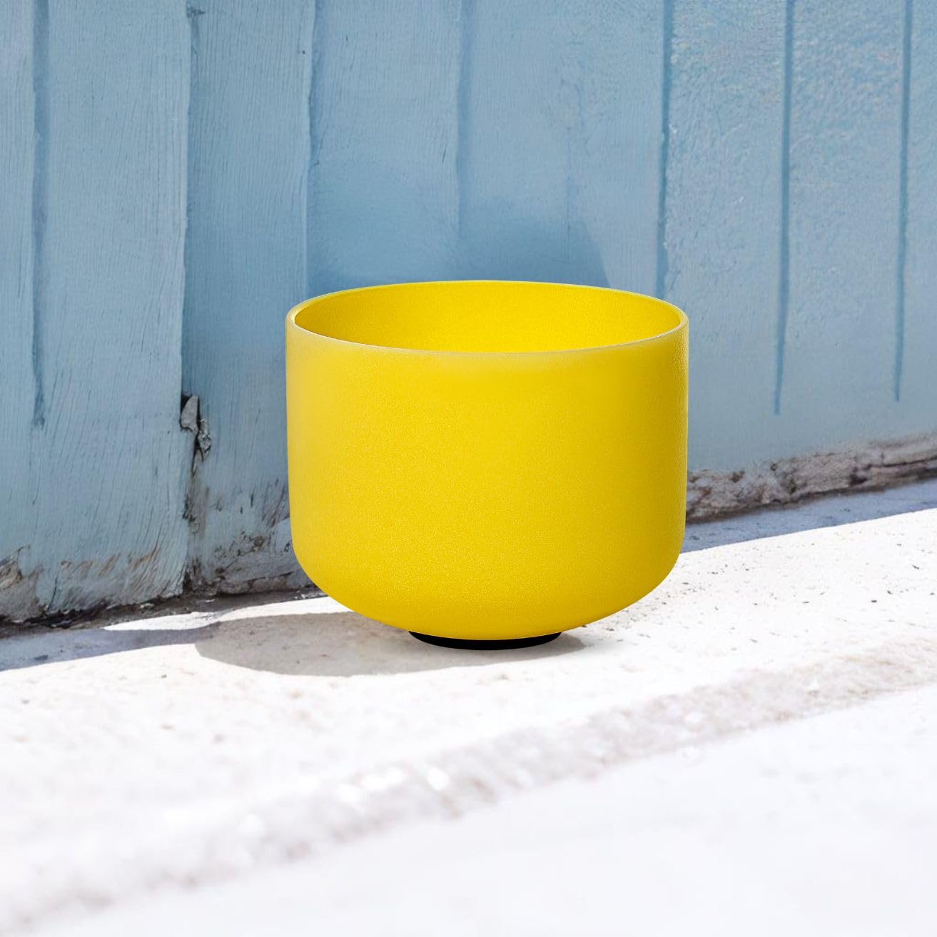 SOUNDELLO Crystal Singing Bowl 10 Inch Yellow E Note 432Hz