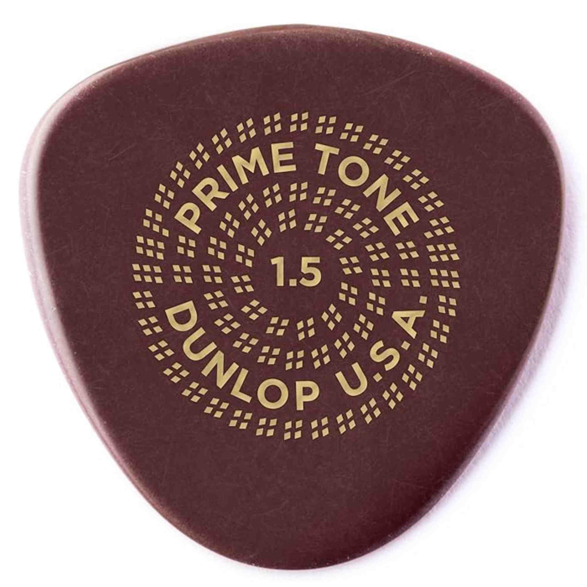 Jim Dunlop Primetone® Semi Round Smooth Pick 1.5MM – 12 Pack