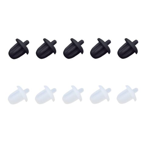 CCeCCe 10 Pack 1/4” Audio Jack Socket Dust Cap Plug Rubber Cover for 6.5mm 6.35mm Female Port Interface Panel End Terminal PC DVD Microphone Electric Bass Guitar Amplifier Sound Box Speaker