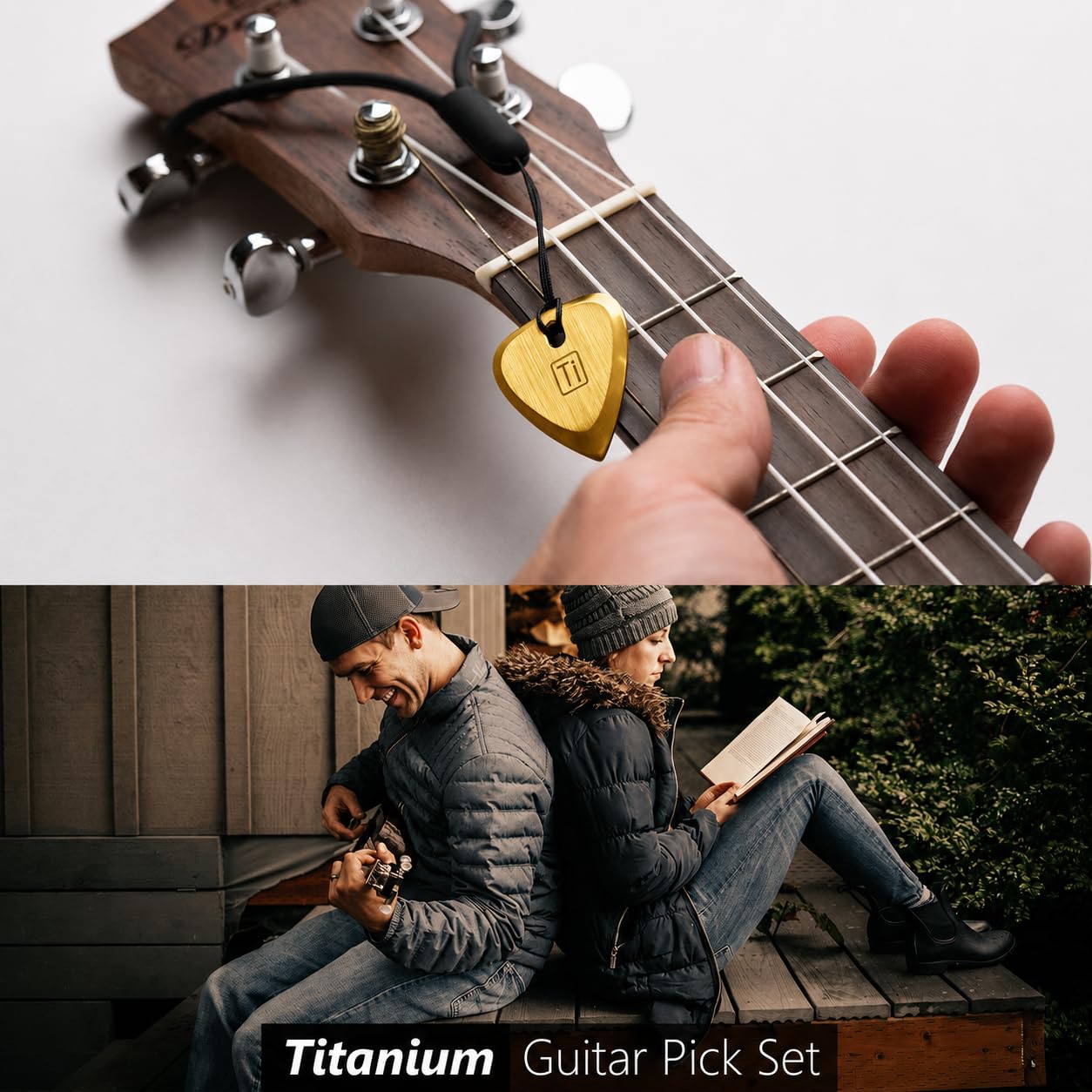 GPCA Titanium Guitar Pick – 3mm Thick Metal Guitar Picks for Guitarist