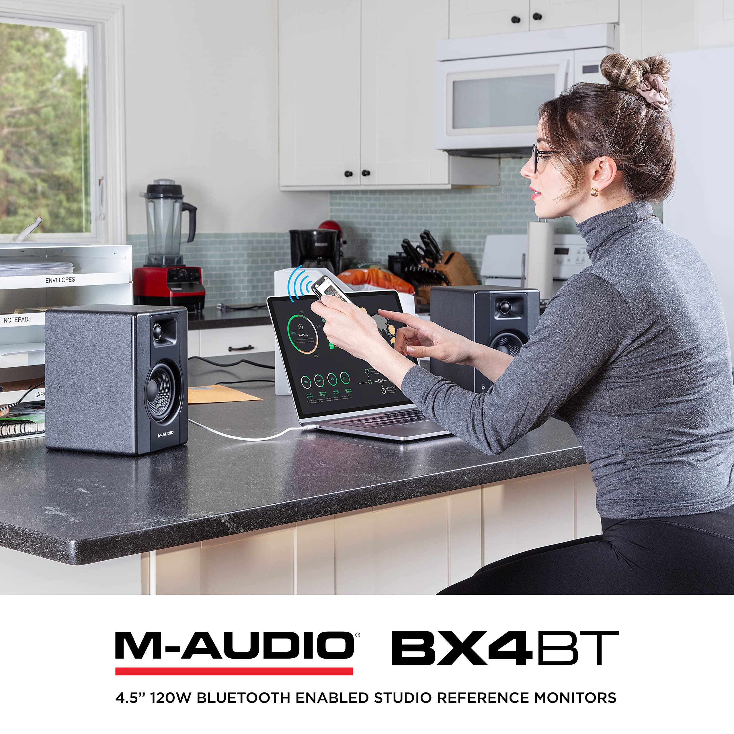 M-AUDIO BX4BT 4.5″ Bluetooth Studio Monitors Pair