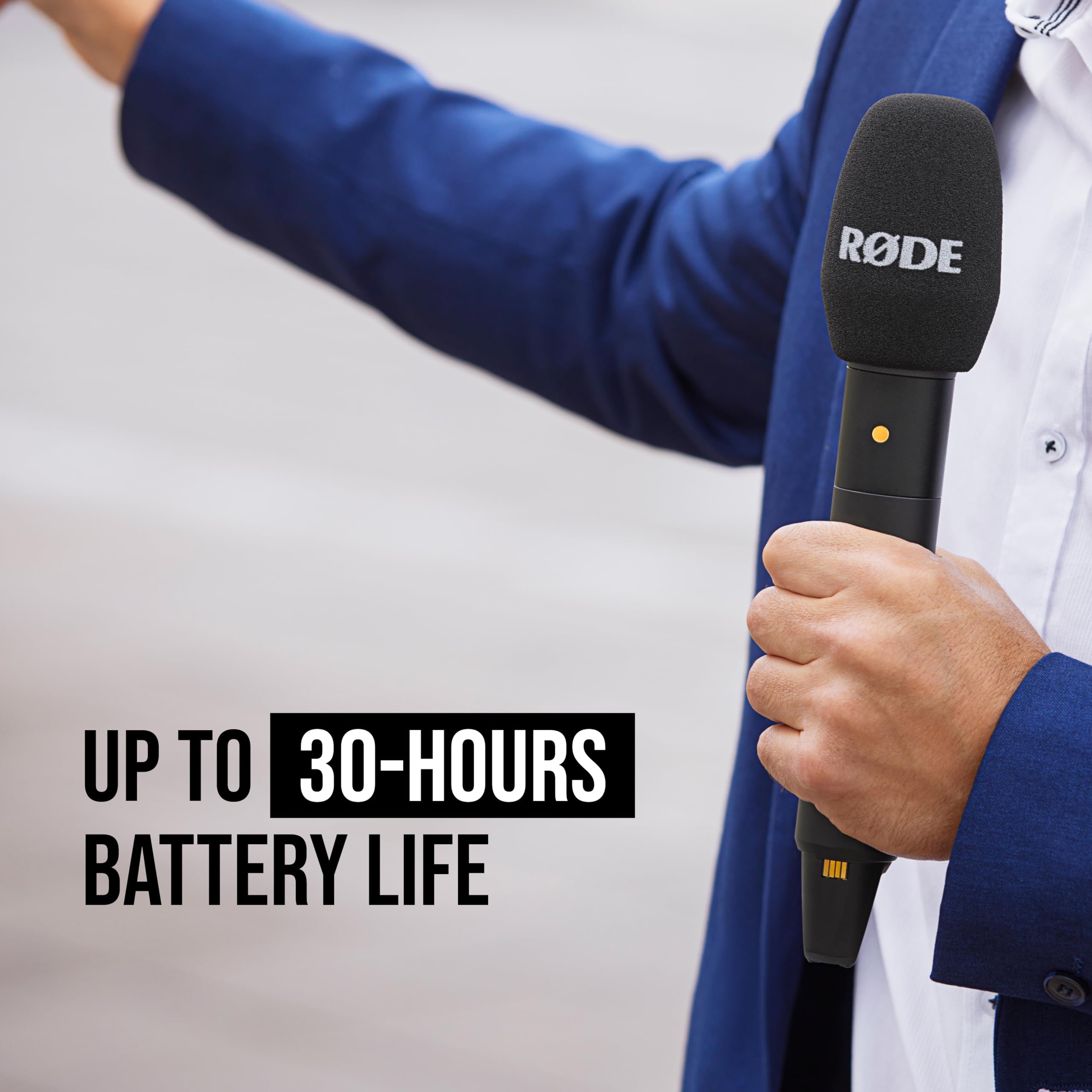 RØDE Interview PRO Wireless Handheld Condenser Microphone with a