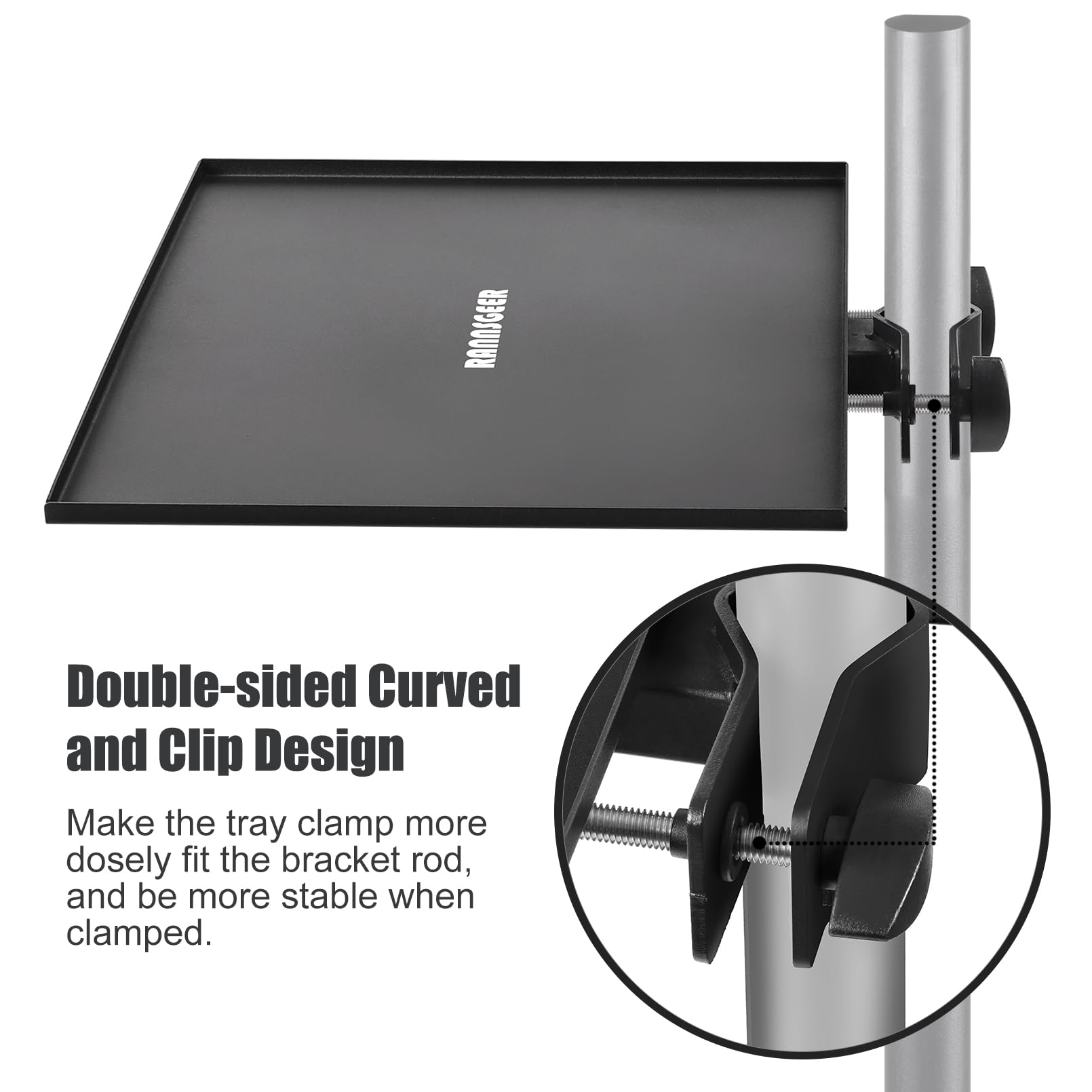 Rannsgeer Microphone Stand Tray, 10.8 X 7.8